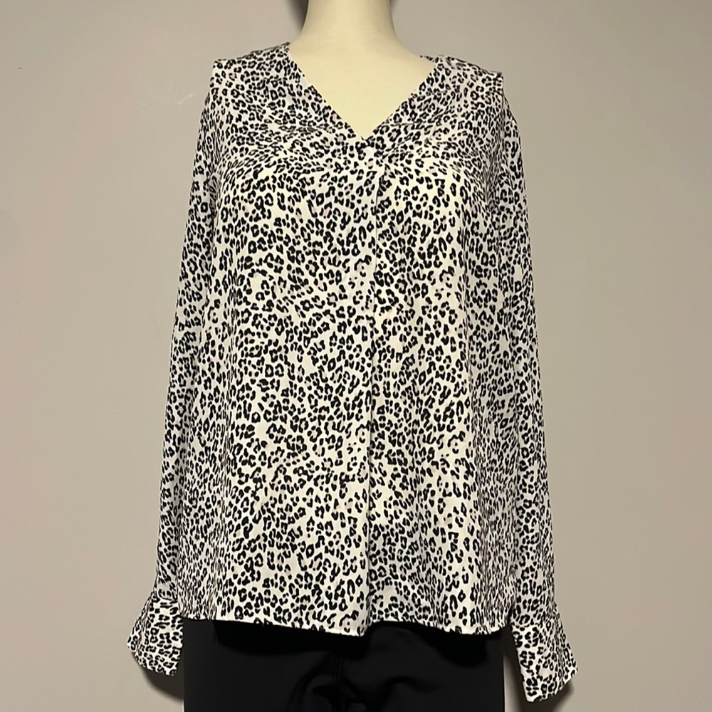 Banana Republic Leopard Blouse XS